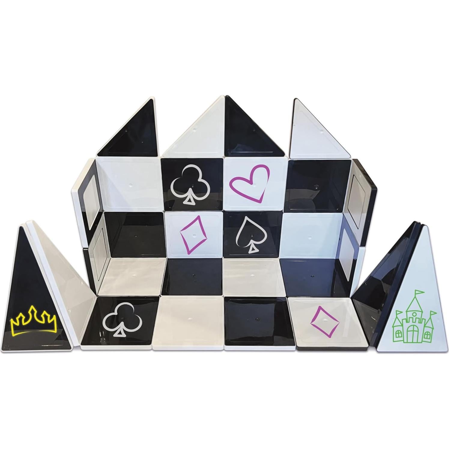 Crayola Black & White Doodle Magnetic Tiles, Magnetic Building Toys for Kids, STEM Toys for Boys and Girls Ages 3+ (35-Piece Set)