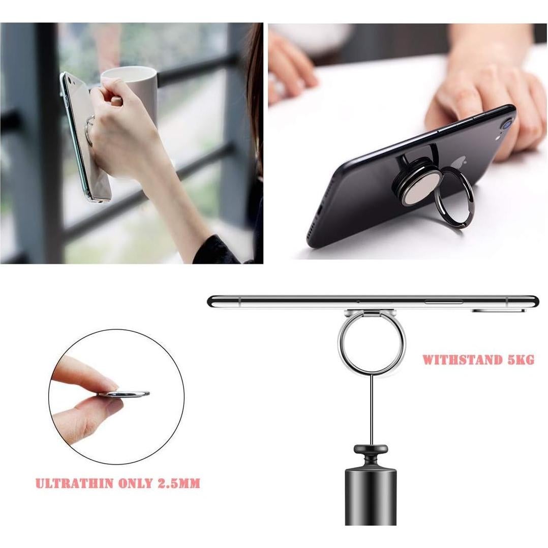 Soporte de Anillo Sulezhin KZ-02 Magnético 360° Plata