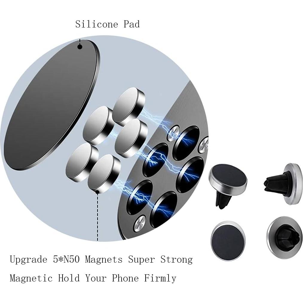 Soporte de Anillo Sulezhin KZ-02 Magnético 360° Plata