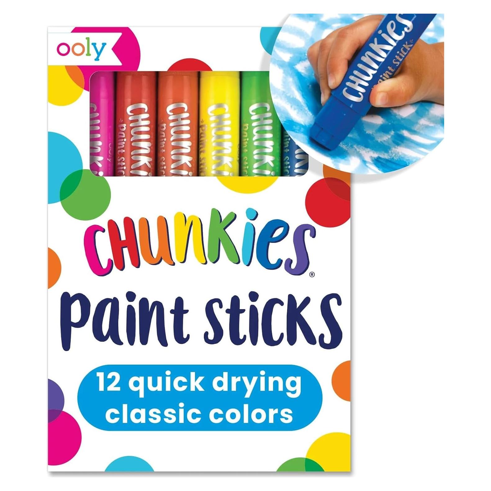 Paletas de Pintura Chunkies Ooly 12 Colores Seguros