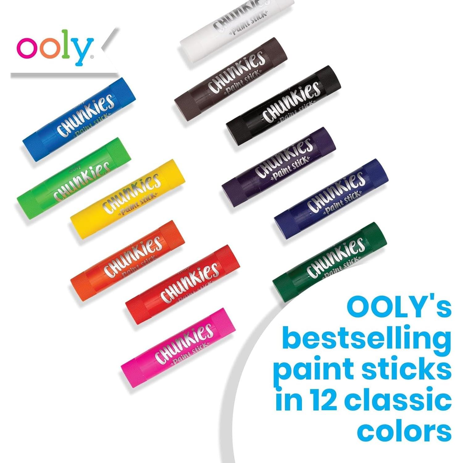 Paletas de Pintura Chunkies Ooly 12 Colores Seguros