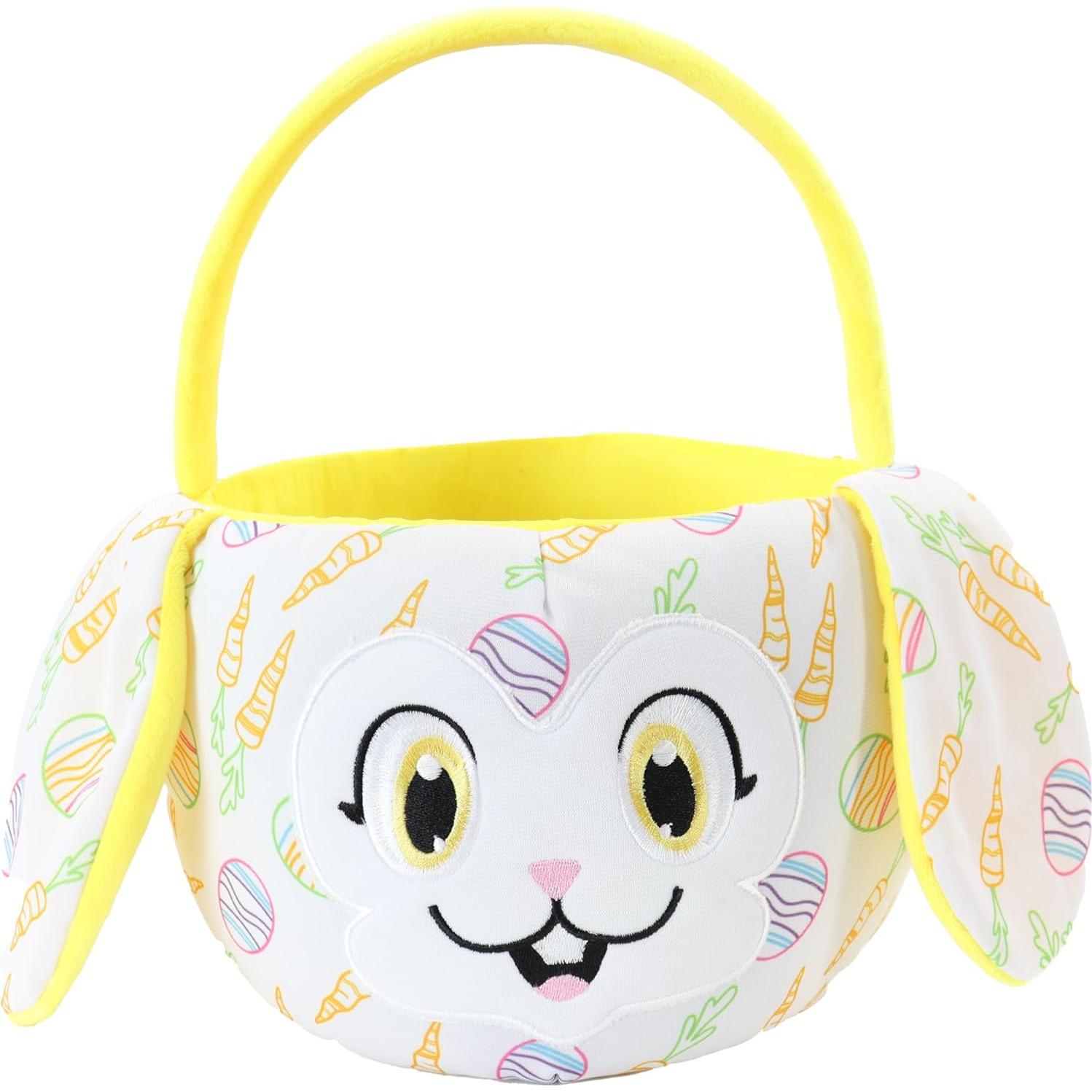 Canasta de Conejo Amarillo Crayola con 3 Marcadores Lavables