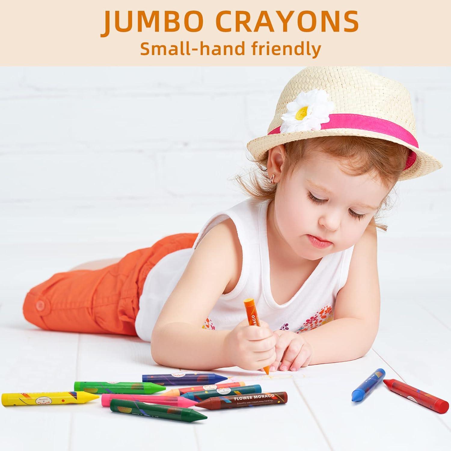 Crayones Jumbo Lebze 16 Colores No Tóxicos para Niños