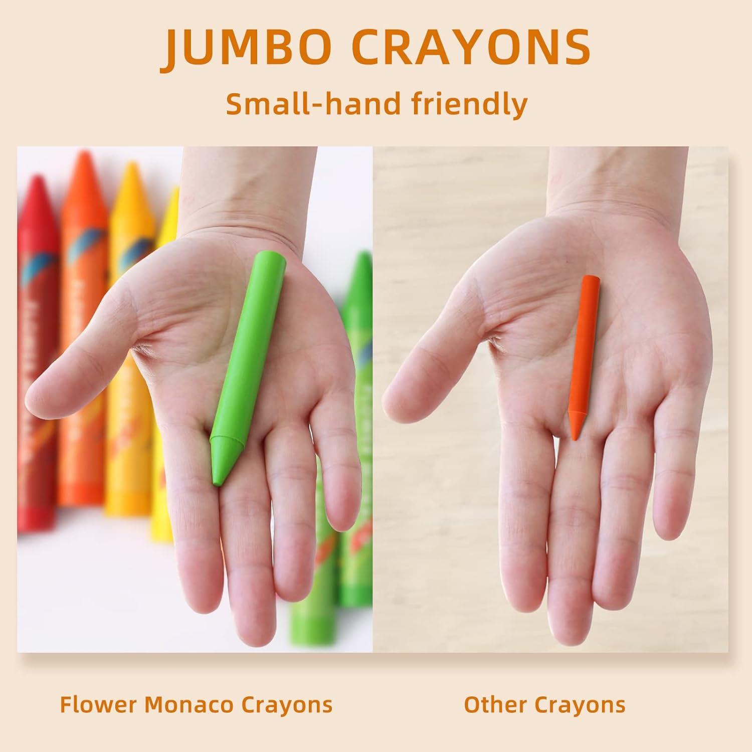 Crayones Jumbo Lebze 16 Colores No Tóxicos para Niños