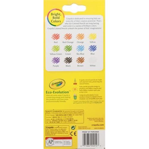 Lápices de Colores Crayola 12 Colores Pre-afilados