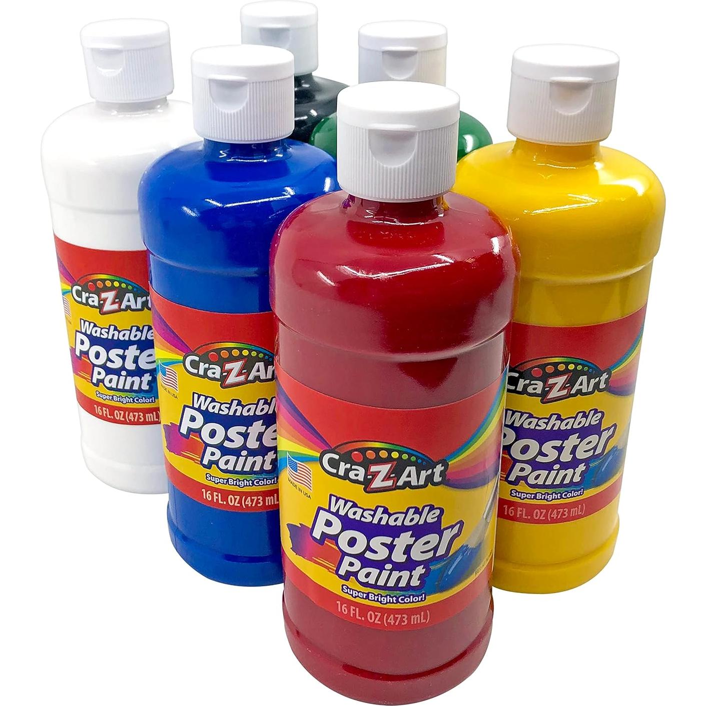 Set de Pintura Lavable Cra-Z-Art 6 Colores 480 ml cada uno