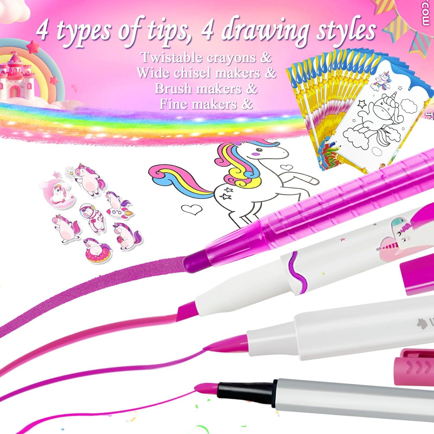 Conjunto de Marcadores Lavables Weirtoya Unicornio 70 PCS