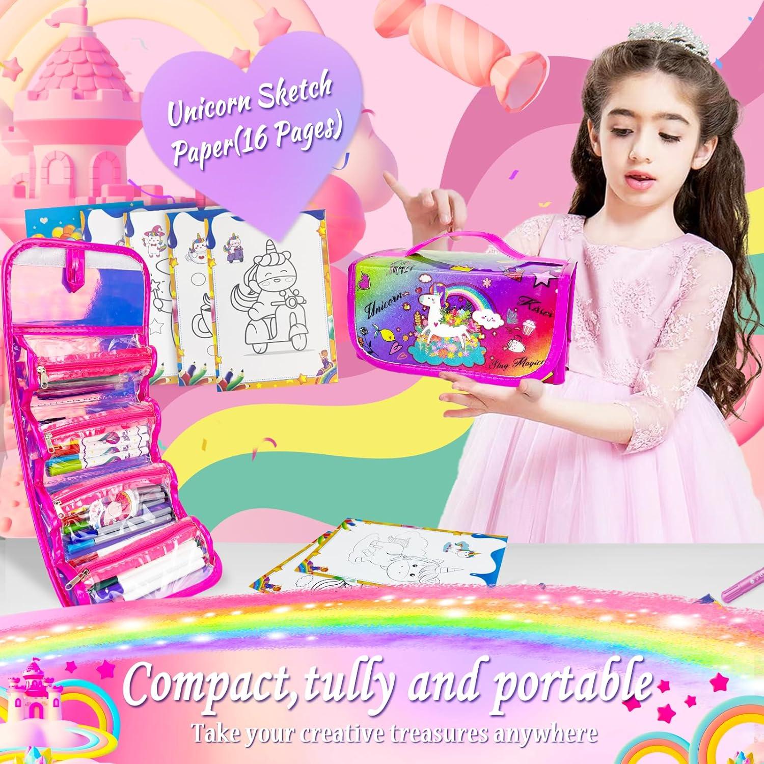 Conjunto de Marcadores Lavables Weirtoya Unicornio 70 PCS