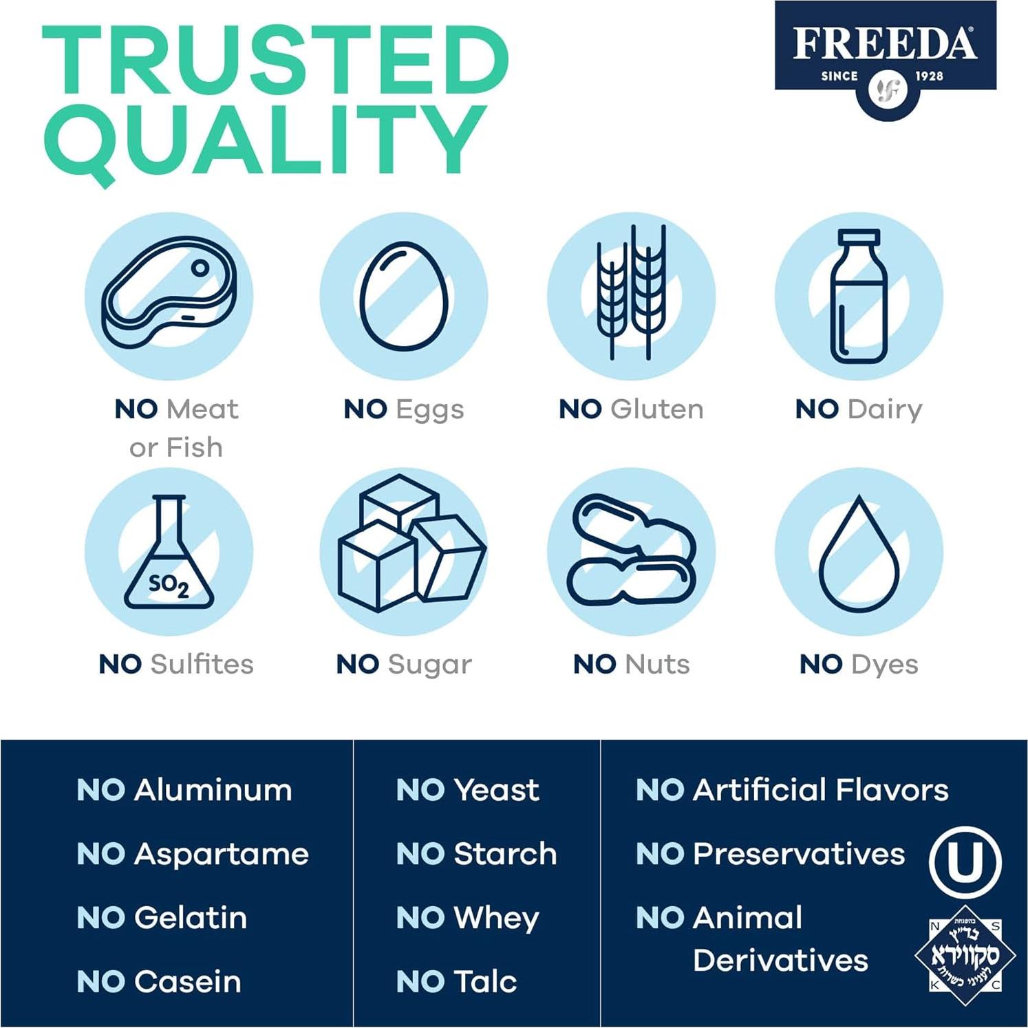 Freeda Vitamina C 500mg Vegana - Antioxidante Inmunológico 100 Tabletas