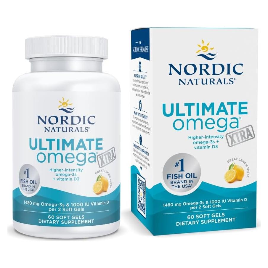 Nordic Naturals Omega Xtra 60 Geles Blandos Limón 1480 mg Omega-3