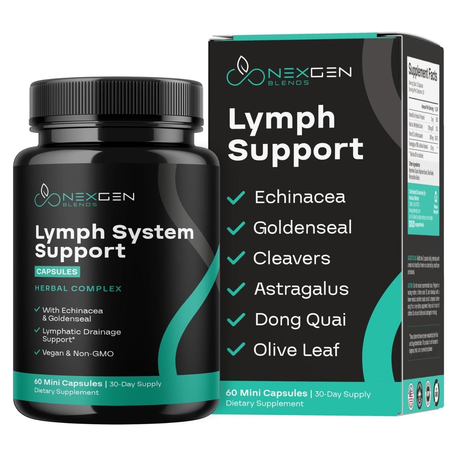 Suplemento Linfático NEXGEN BLENDS 60 Cápsulas Veganas