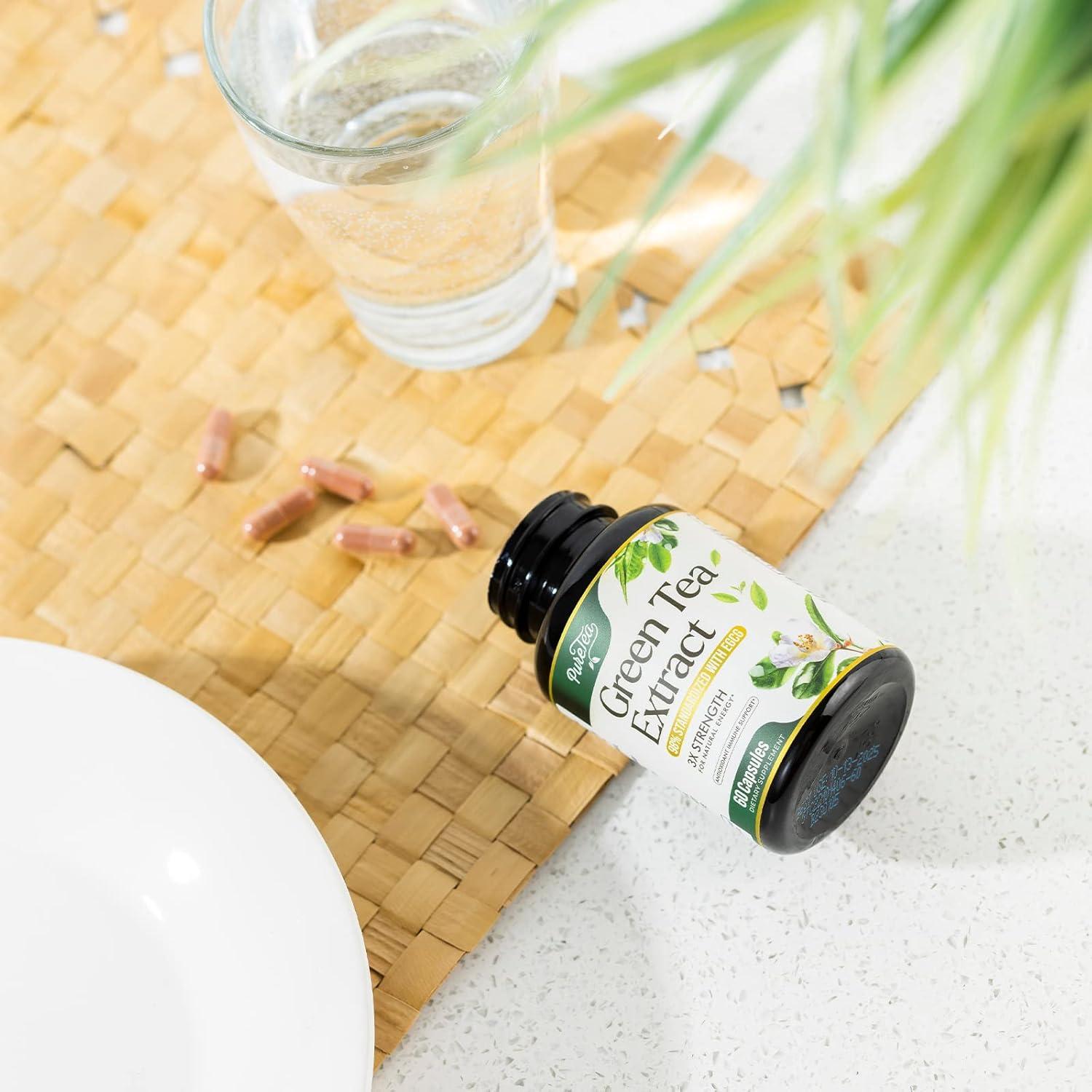 Cápsulas de Extracto de Té Verde 1000mg PureTea - 60 Unidades