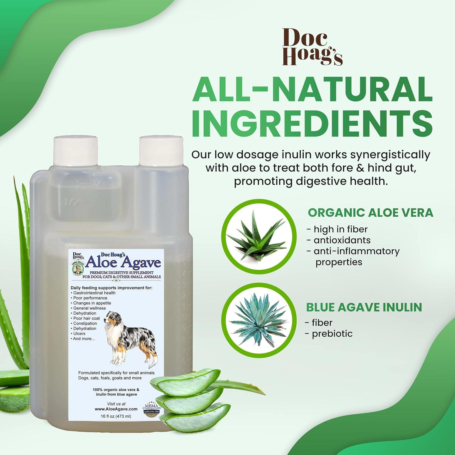 Suplemento Natural Aloe Vera Doc Hoag 473ml para Perros y Gatos