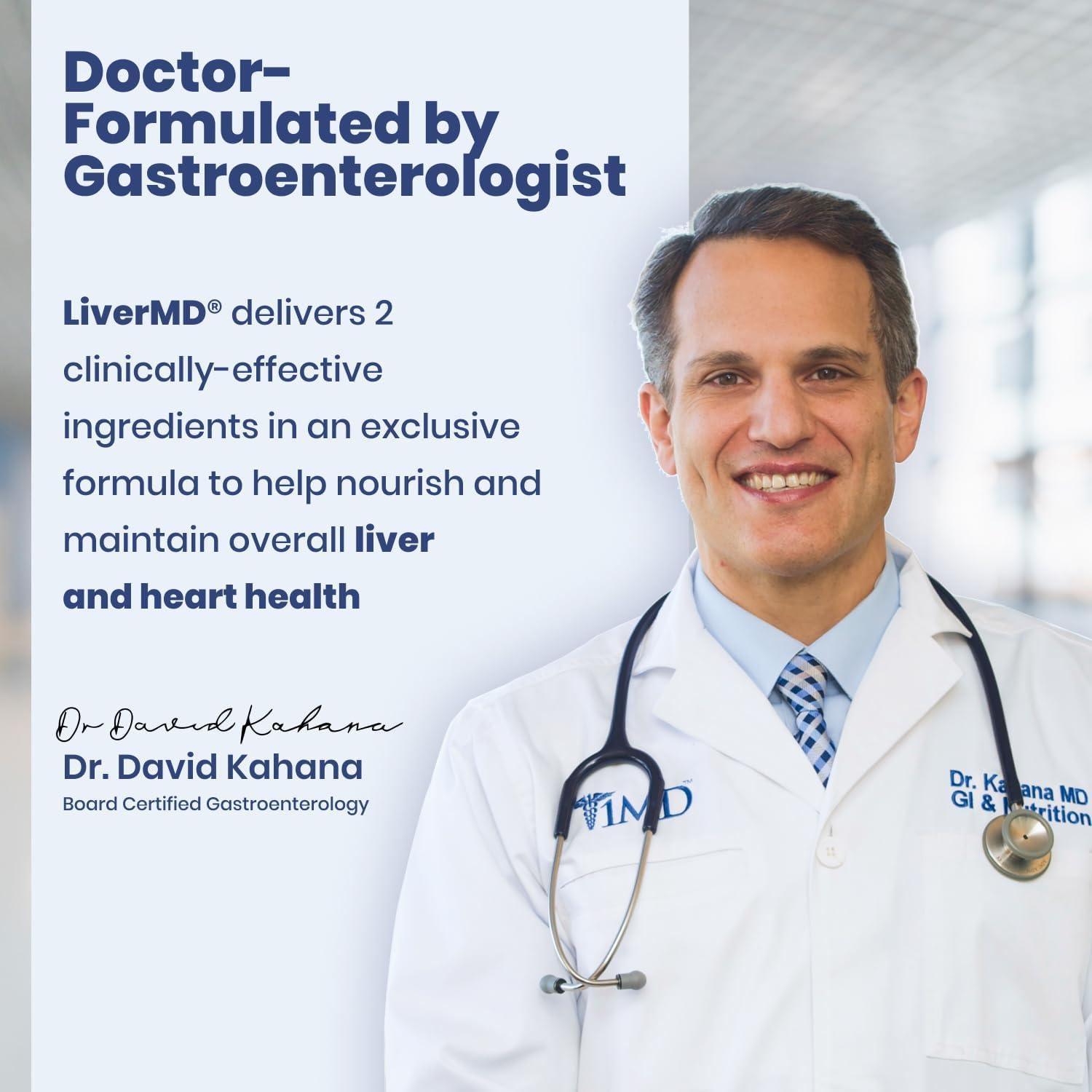 Suplemento Hepático 1MD Nutrition LiverMD 60 Cápsulas