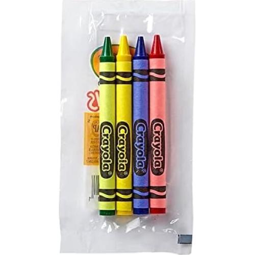 Crayones Crayola 4 colores surtidos, 12 paquetes, duraderos