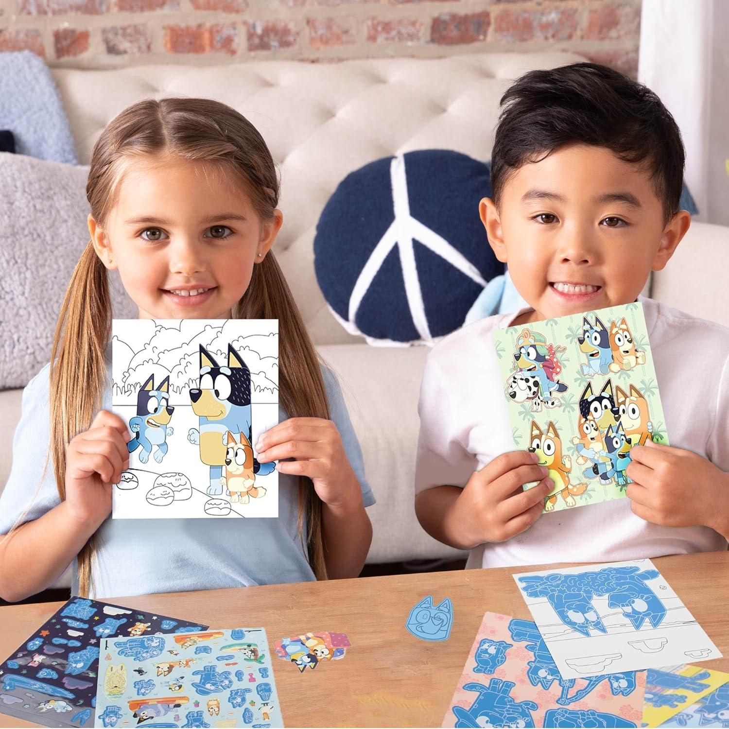 Bluey Scratch 'n Color Pad - Libro de Actividades 9 Páginas