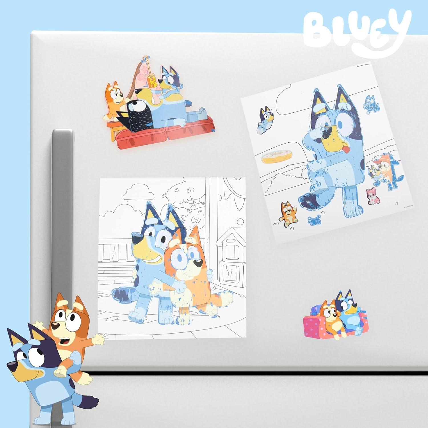 Bluey Scratch 'n Color Pad - Libro de Actividades 9 Páginas