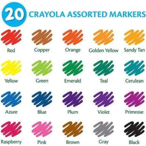 Marcadores Crayola Línea Ancha 8 Colores Variados