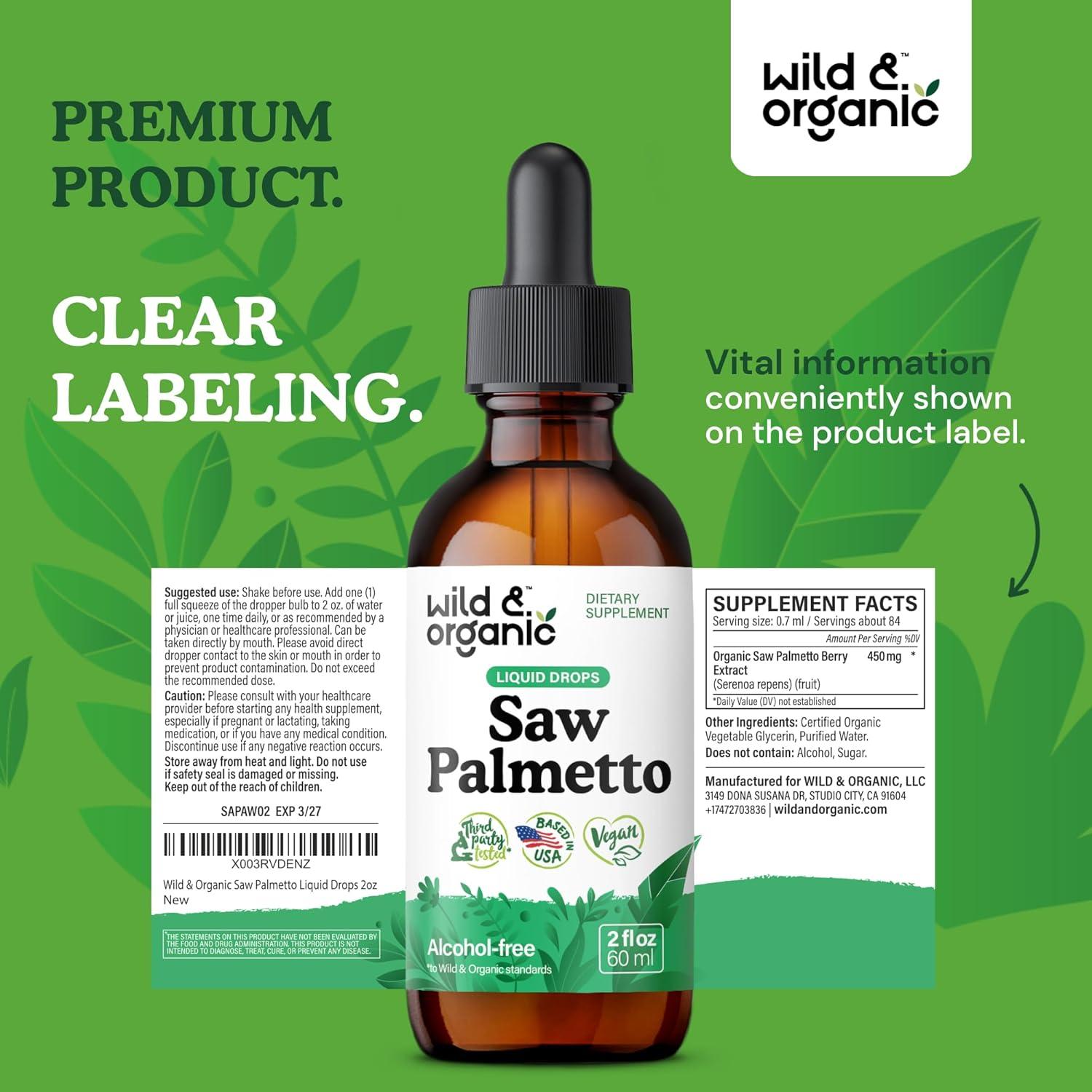 Extracto de Palma Enana Silvestre 60 ml - Soporte Urinario Vegano