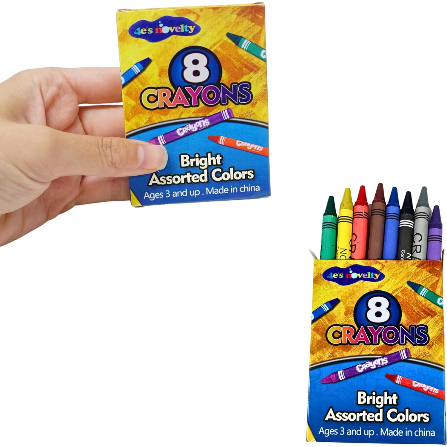 Crayones a Granel 4E's Novelty 48 Cajas 8 Colores Brillantes