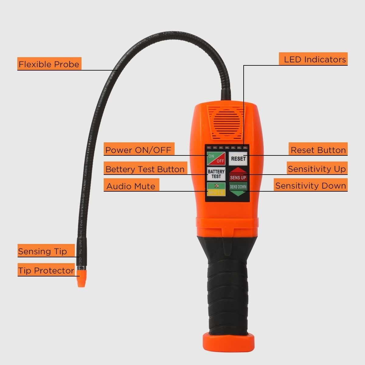 Detector de Fugas de Refrigerante KAISAL AC06 6 Sensibilidades