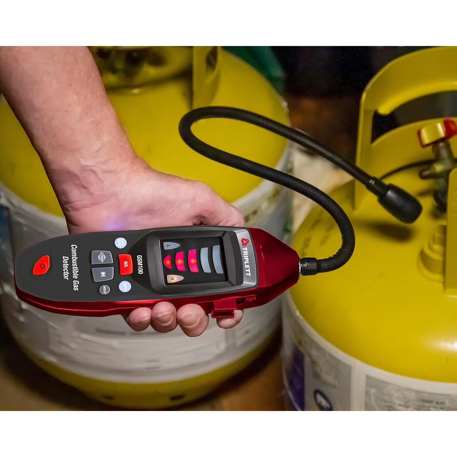 Detector de Fugas de Gas Triplett GSM100 con Sonda Flexible