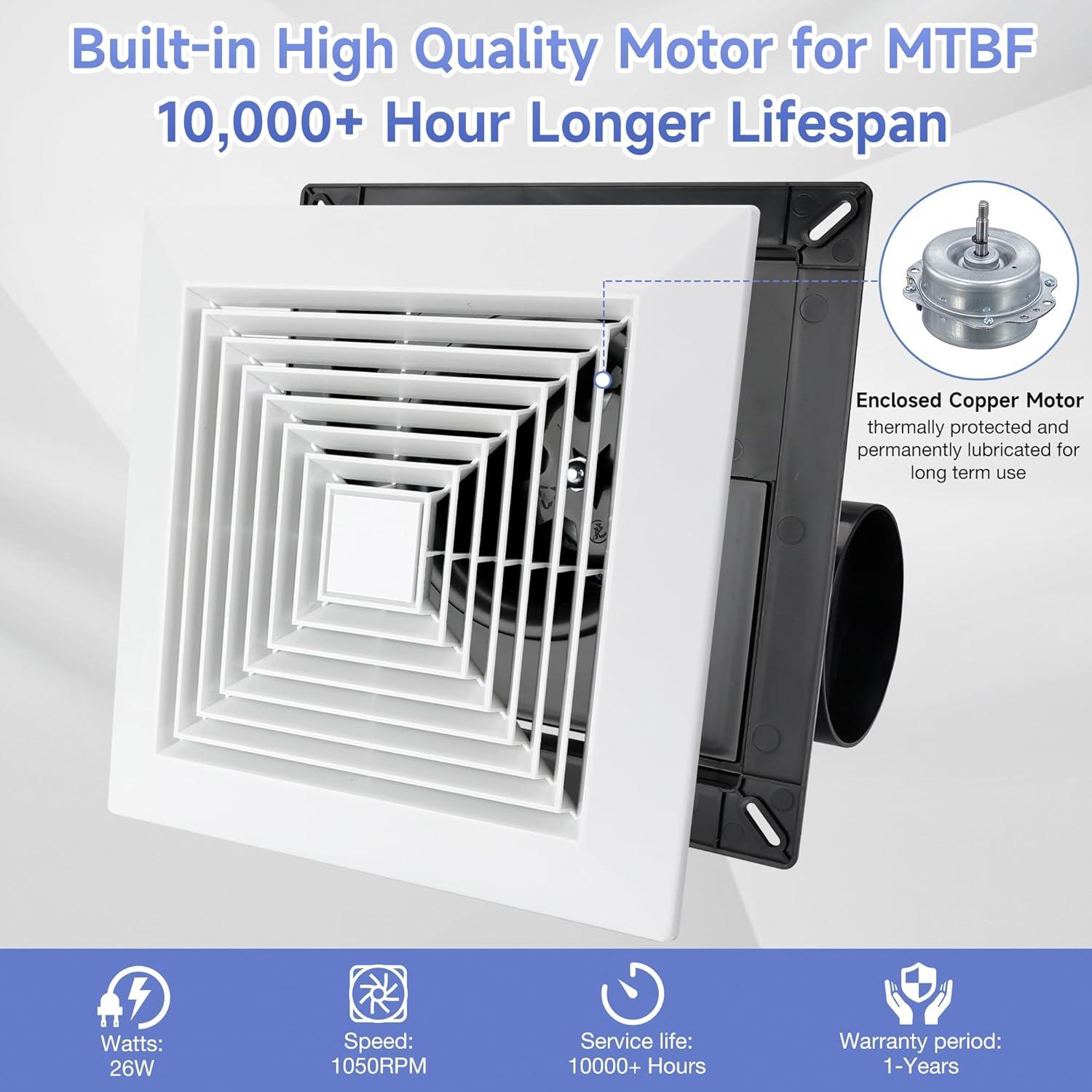 Ventilador Extractor de Techo Fanspex Pro 110 CFM 26W Silencioso