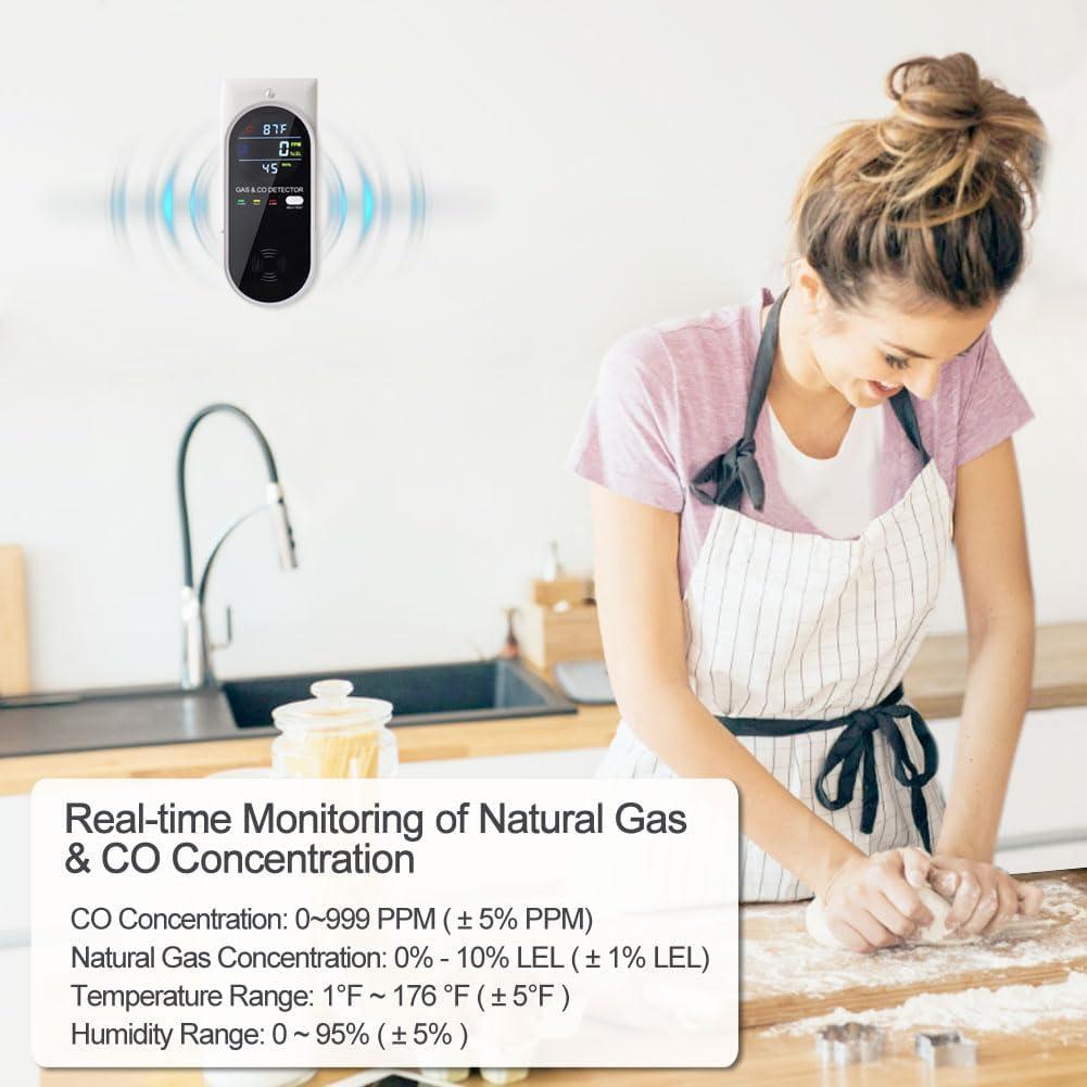 Detector de Gas y Monóxido de Carbono KH Alert KH158 4 en 1