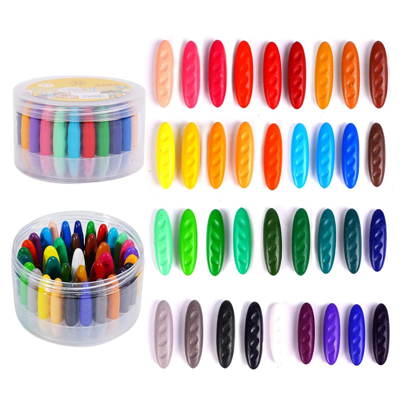Crayones Lavables FXYRTKLCZ 36 Colores No Tóxicos Niños