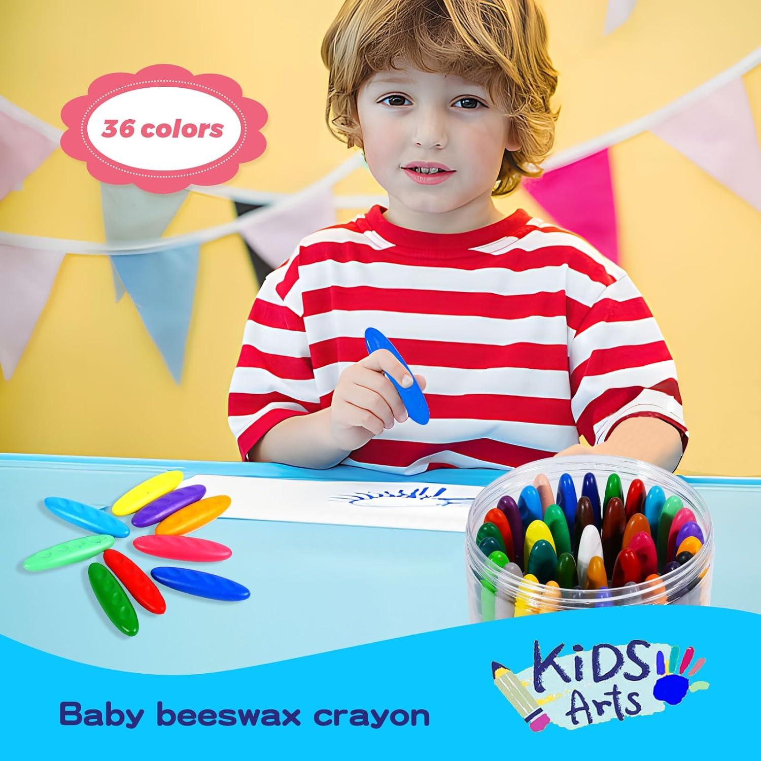 Crayones Lavables FXYRTKLCZ 36 Colores No Tóxicos Niños