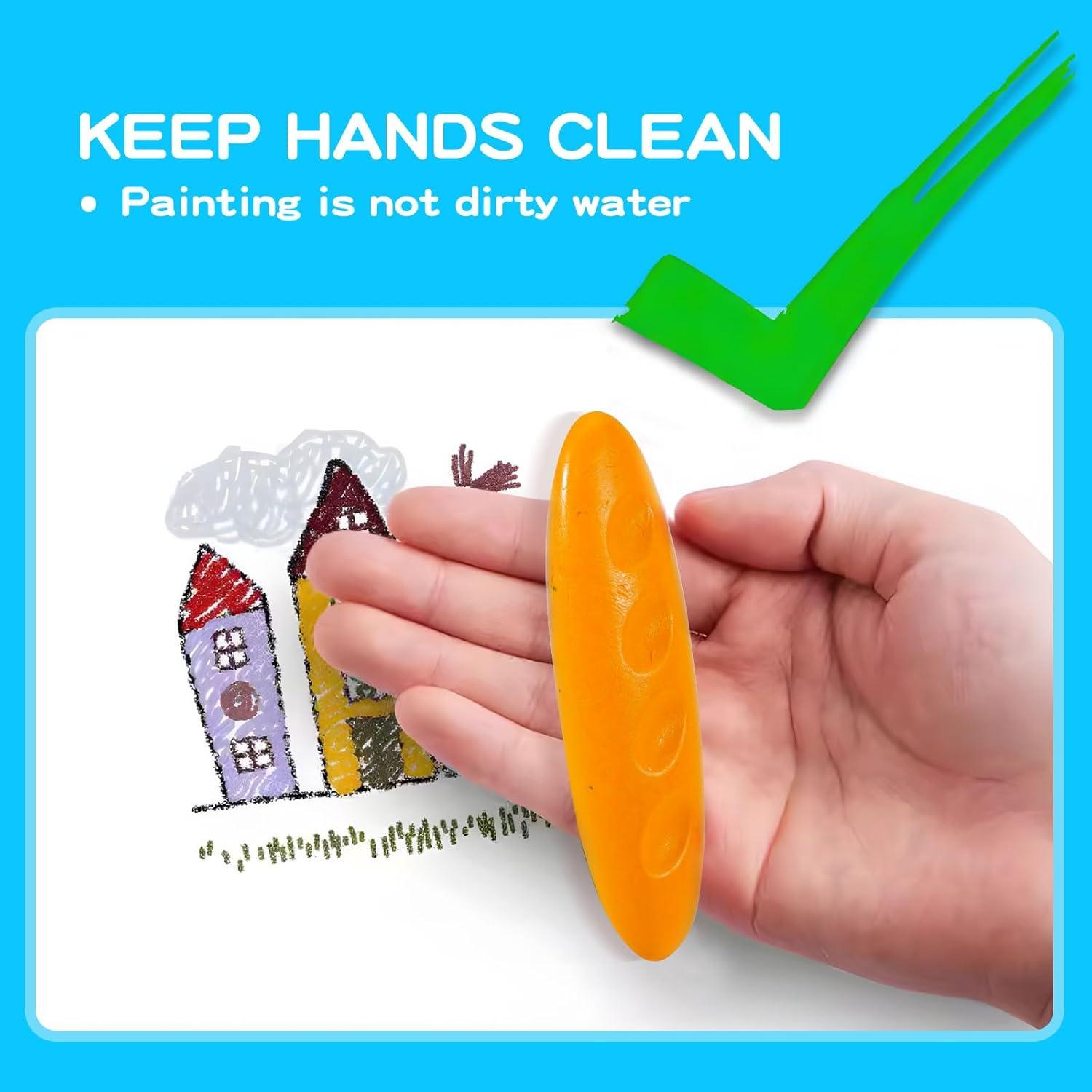 Crayones Lavables FXYRTKLCZ 36 Colores No Tóxicos Niños