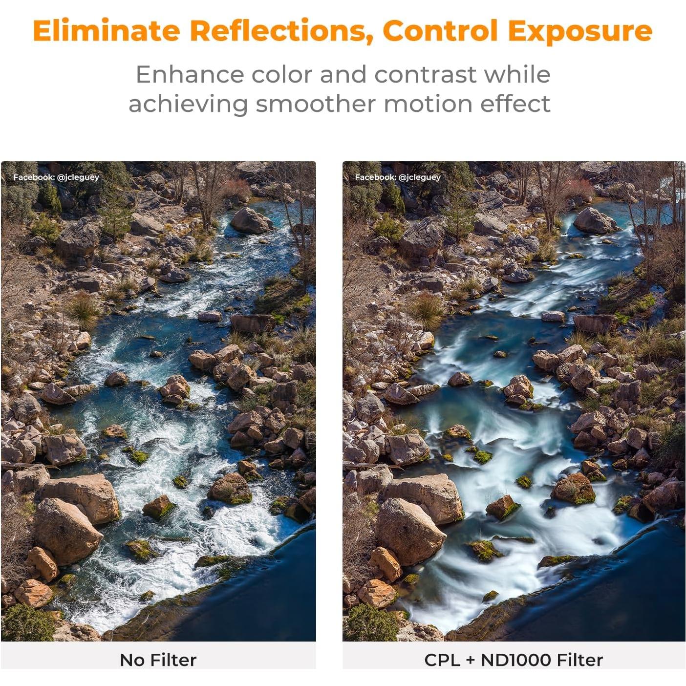 Filtro de Lente Magnético K&F Concept 37mm 4-en-1 con CPL y ND1000