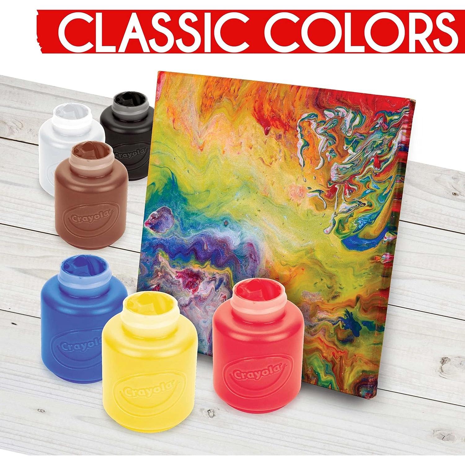 Pintura Acrílica Crayola 6 Colores 60 ml para Niños