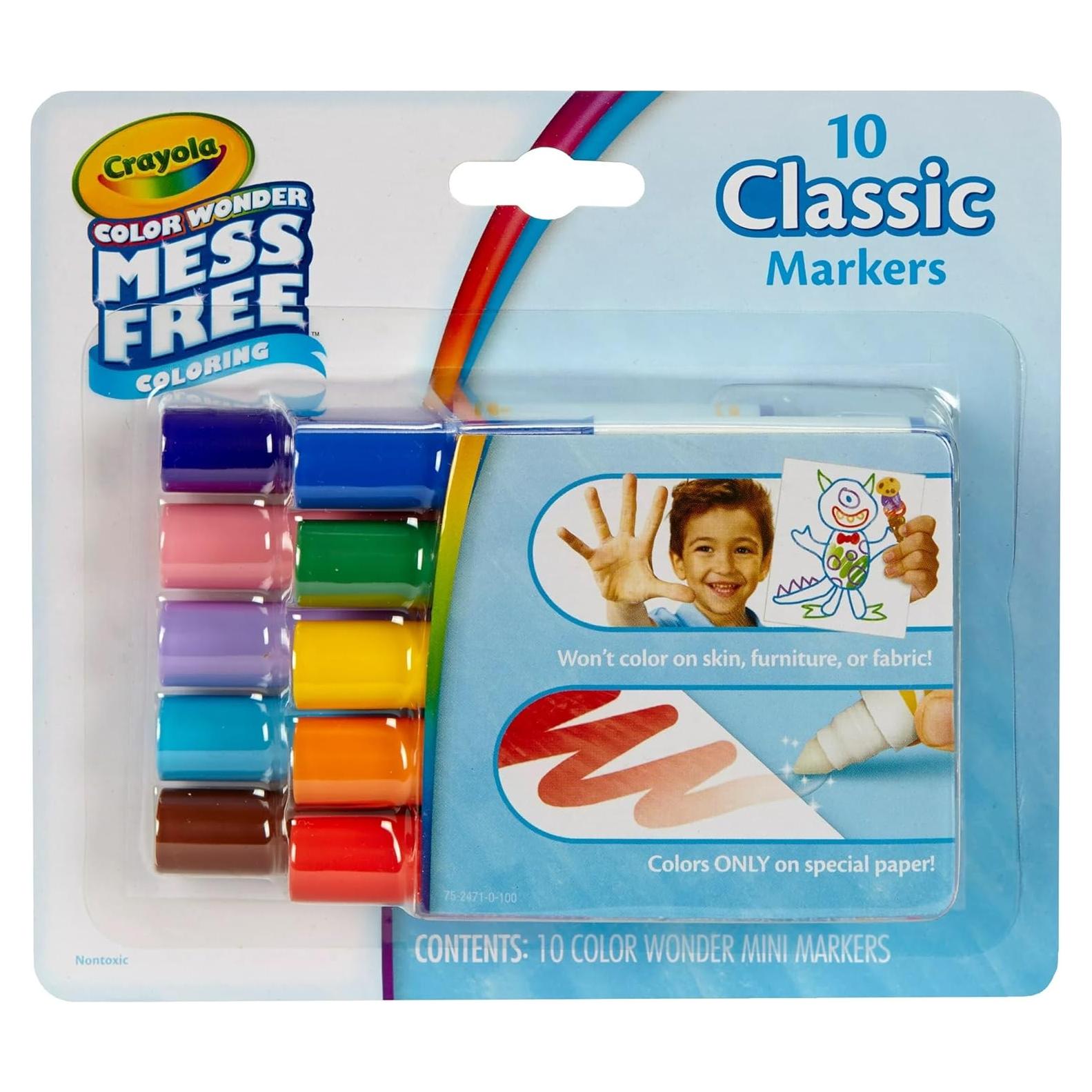 Color Wonder Mess Free Coloring Markers 10-Pack