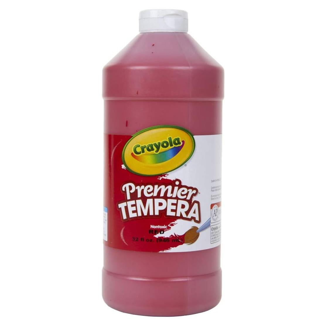 Pintura Tempera Crayola Premier Roja 0,95 L, 1 Unidad