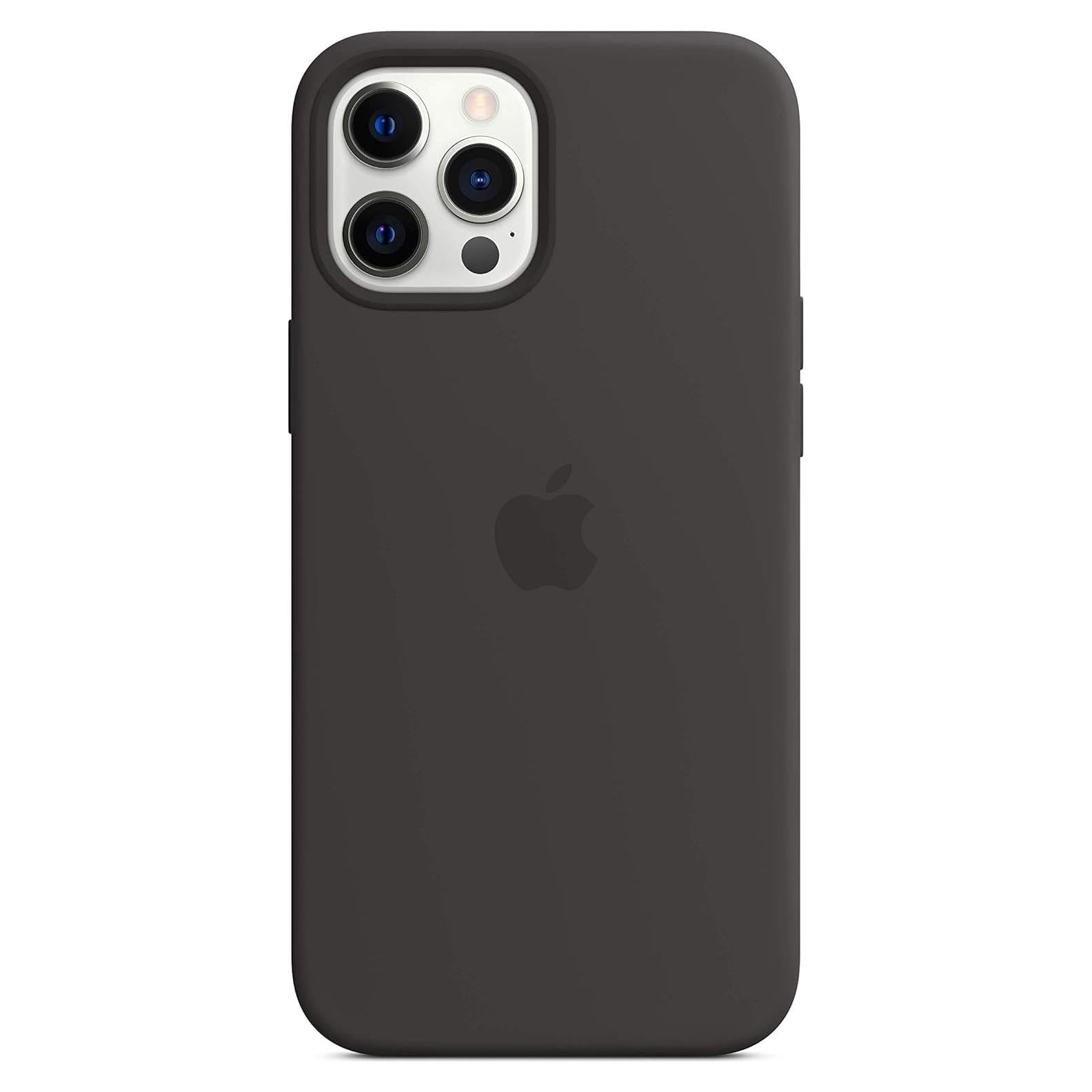 Funda de silicona Apple para iPhone 12 Pro Max - Negro