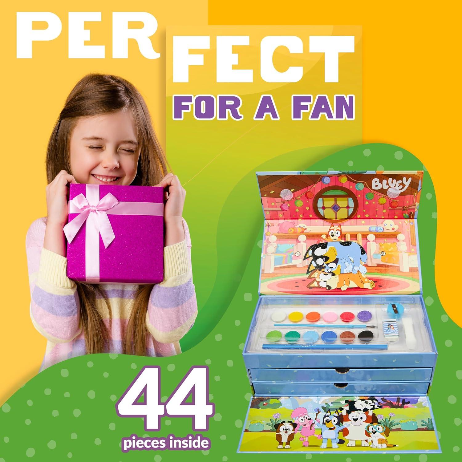 Juego de Arte Bluey para Niños - Kit de Pintura y Dibujo