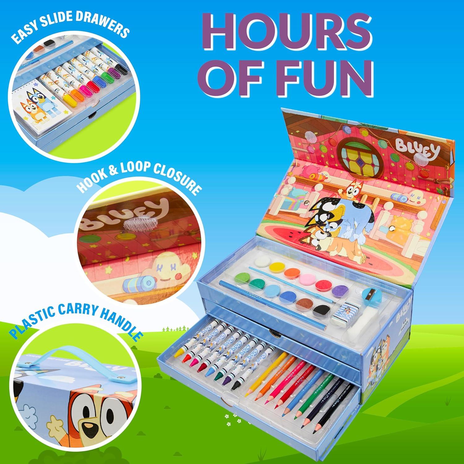 Juego de Arte Bluey para Niños - Kit de Pintura y Dibujo