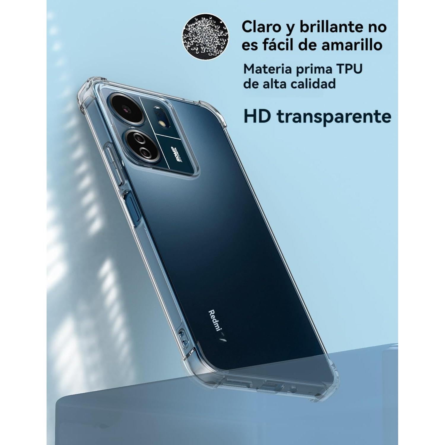 Funda TPU Transparente USTIYA para Xiaomi Poco C65 / Redmi 13C
