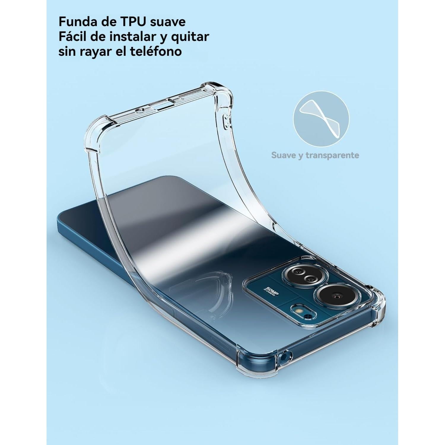 Funda TPU Transparente USTIYA para Xiaomi Poco C65 / Redmi 13C