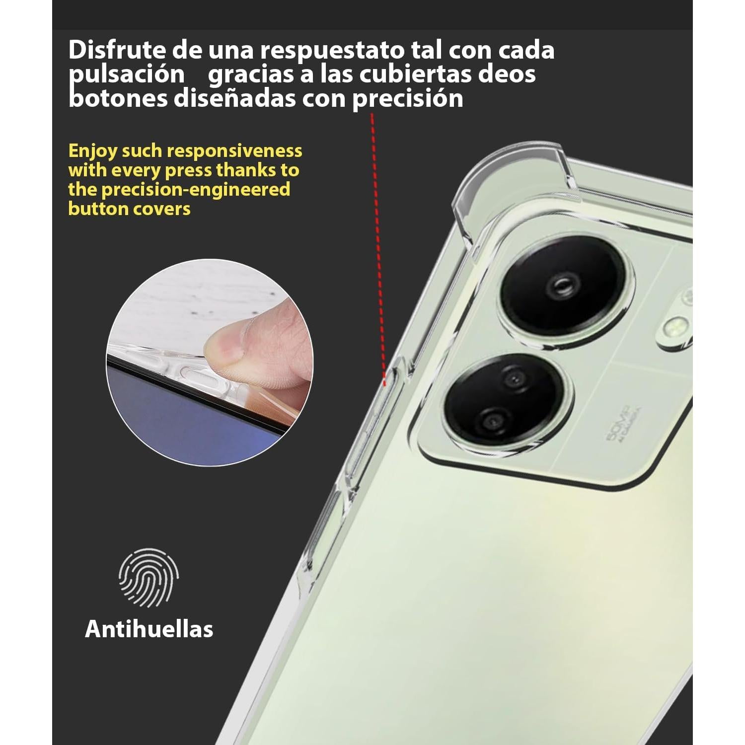 Funda TPU Transparente USTIYA para Xiaomi Poco C65 / Redmi 13C