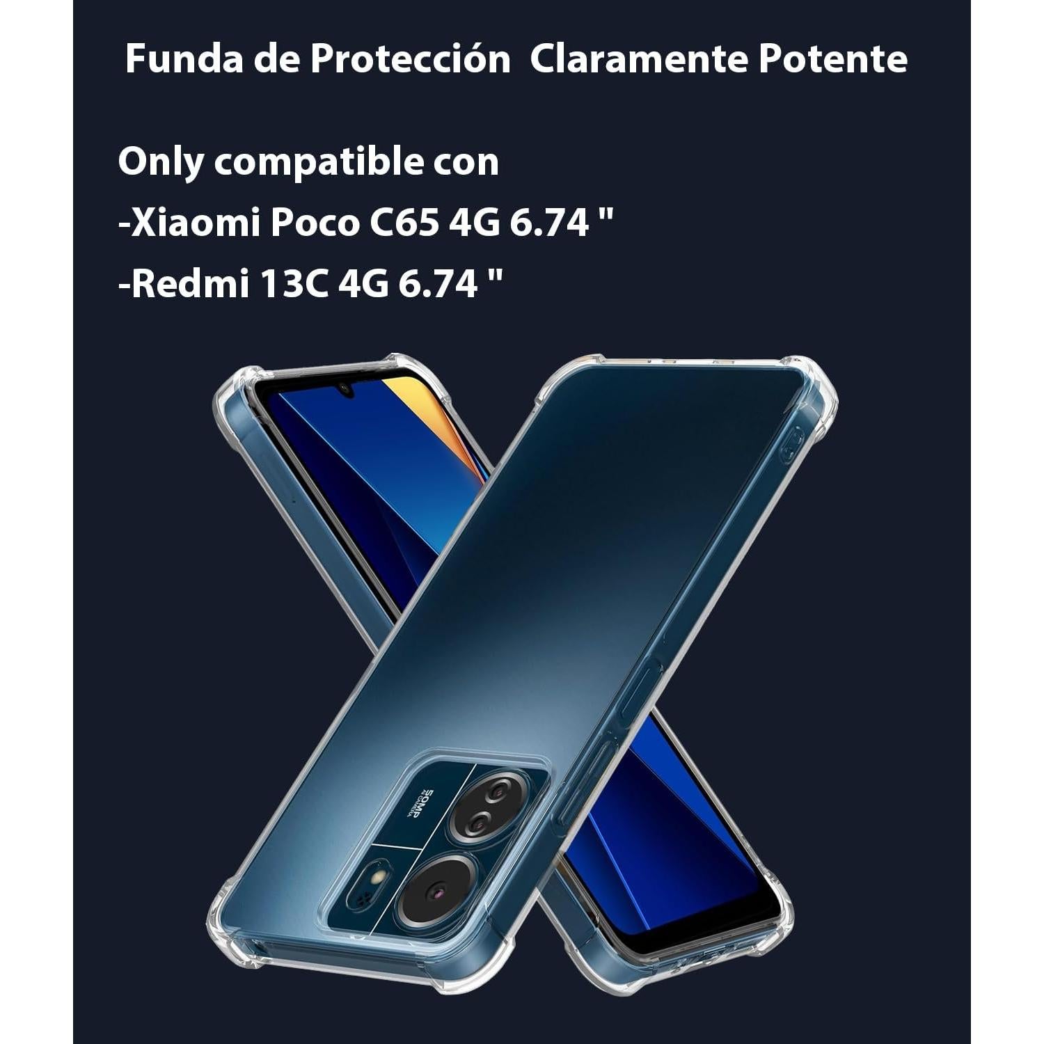 Funda TPU Transparente USTIYA para Xiaomi Poco C65 / Redmi 13C