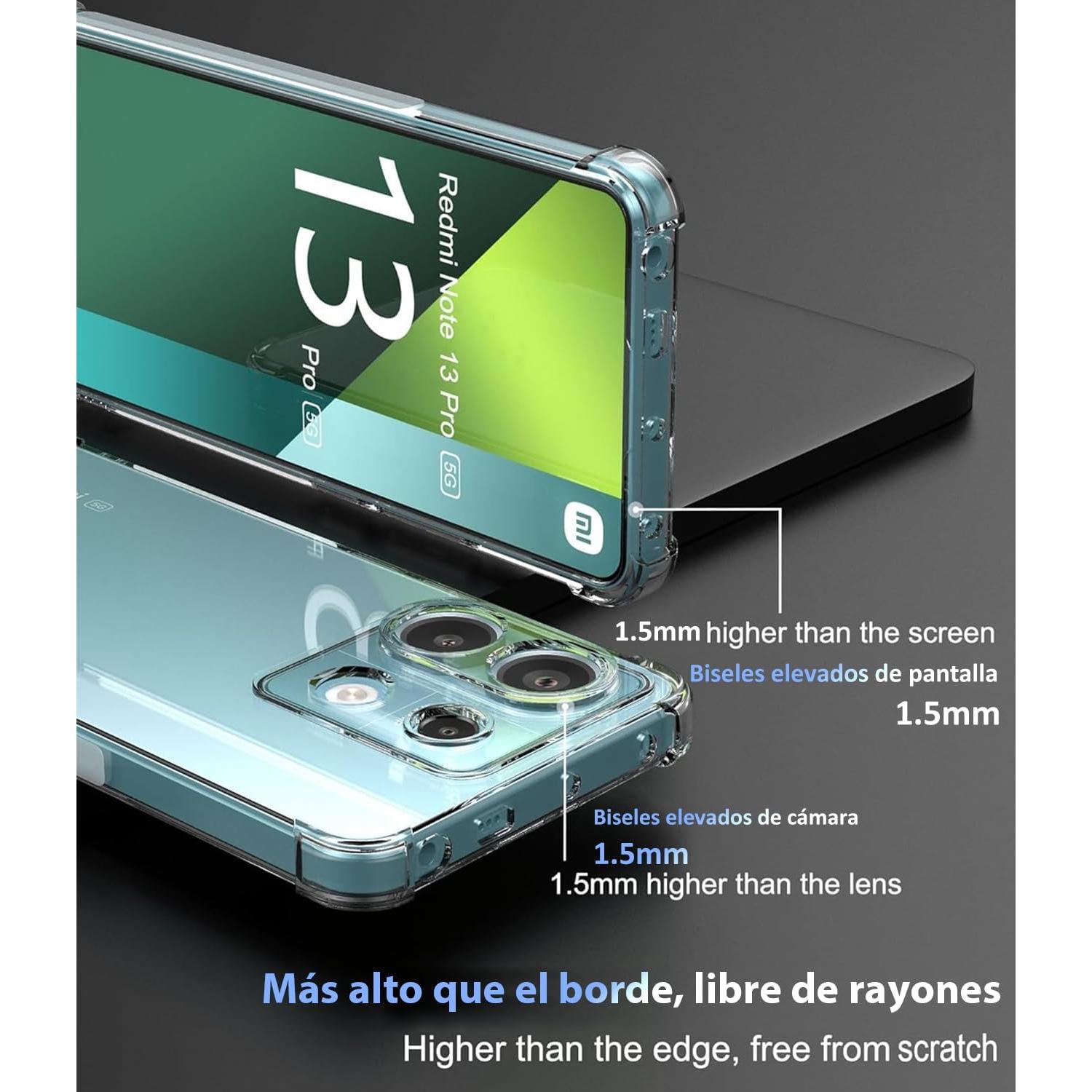 Funda TPU Transparente USTIYA para Xiaomi Poco X6 5G / Redmi Note 13 Pro 5G