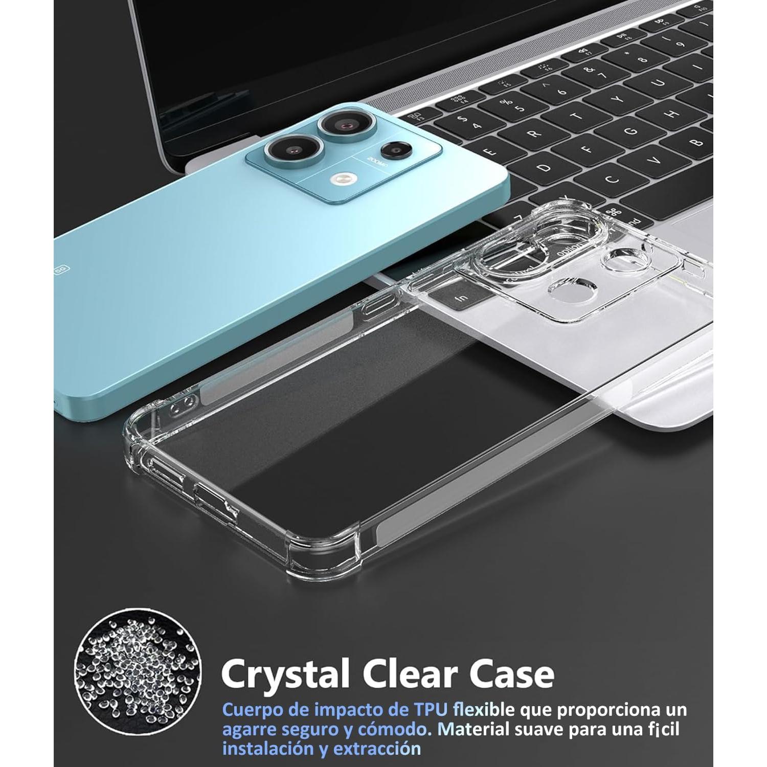 Funda TPU Transparente USTIYA para Xiaomi Poco X6 5G / Redmi Note 13 Pro 5G