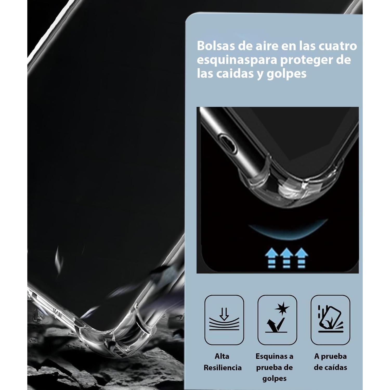 Funda TPU Transparente USTIYA para Xiaomi Poco M6 Pro/Redmi Note 13 Pro 4G