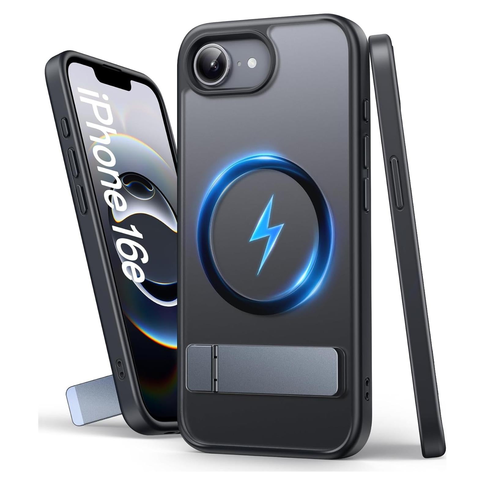 Funda magnética SIXBOX para iPhone 16e 6.1" 2025, negra