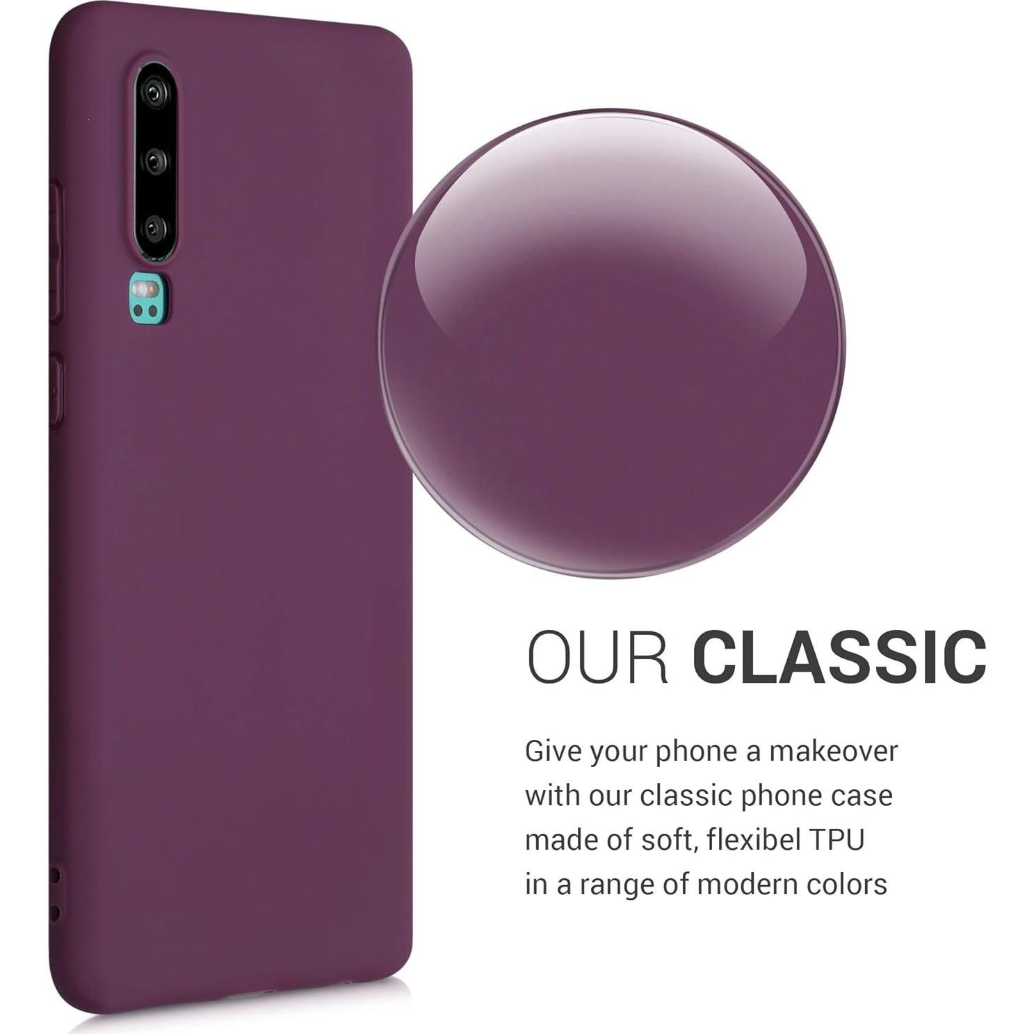 Funda TPU Silicona KW-Mobile para Huawei P30 Violeta Burdeos