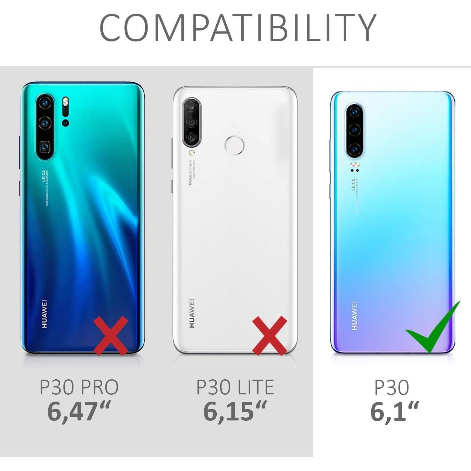 Funda TPU Silicona KW-Mobile para Huawei P30 Violeta Burdeos