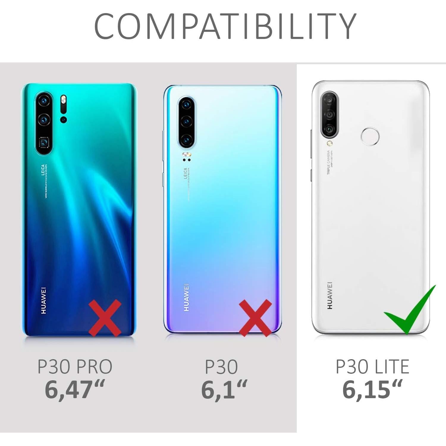 Funda TPU Silicona Kwmobile para Huawei P30 Lite - Púrpura