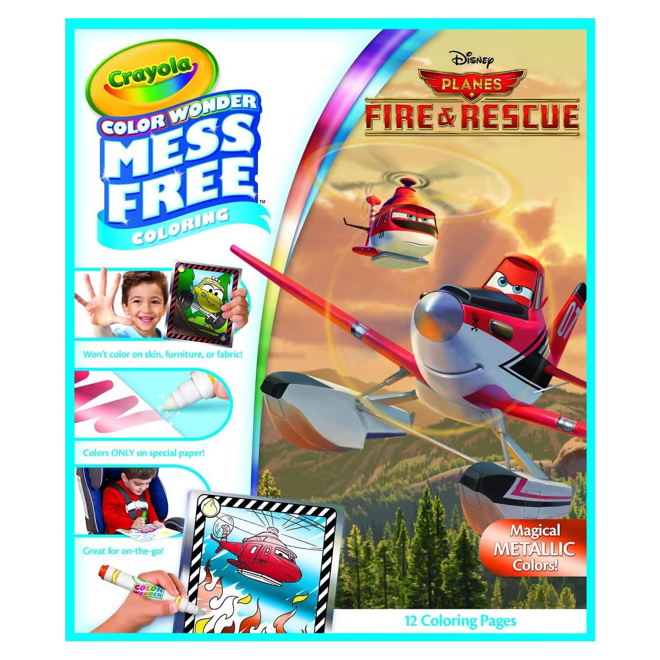 Recarga Crayola Color Wonder Planes 12 Páginas Sin Desorden